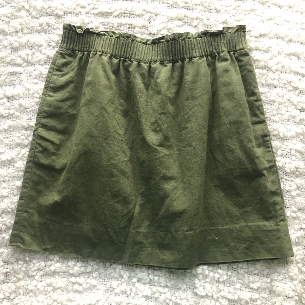 J Crew Linen Blend Skirt